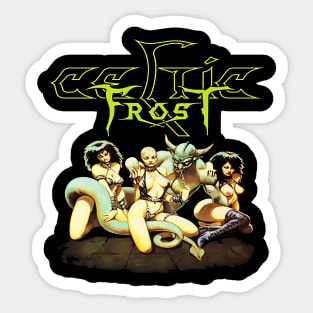 Infernal Seduction Art Inspired by Celtic Frost Legacy Sticker